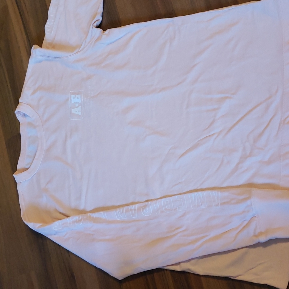 American Eagle Men's Long Sleeved shirt- Peach color